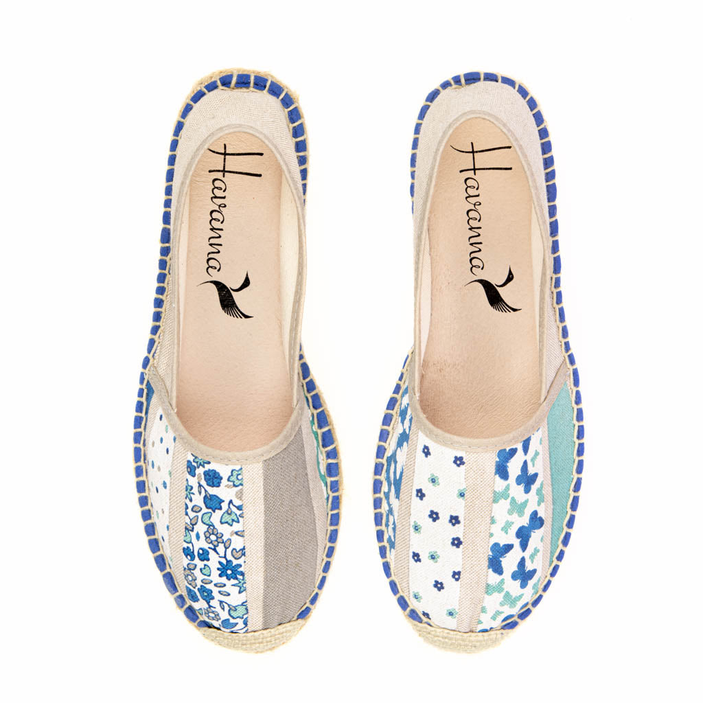 BLUE PATCHWORK espadrilles