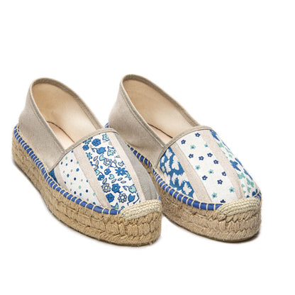 Espadrilles PATCHWORK BLEU