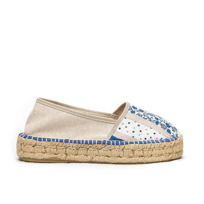 Espadrilles PATCHWORK BLEU