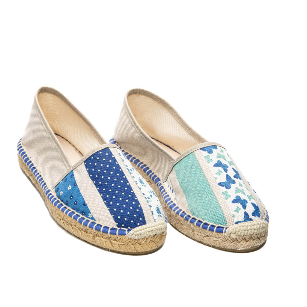 Espadrilles PATCHWORK BLEU