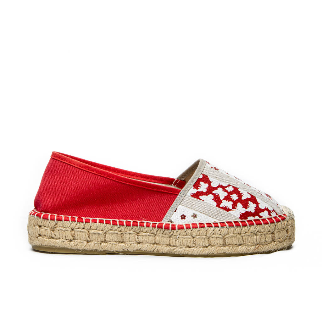 RED PATCHWORK espadrilles