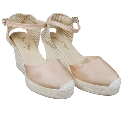 TAFFETAN wedge - white jute 