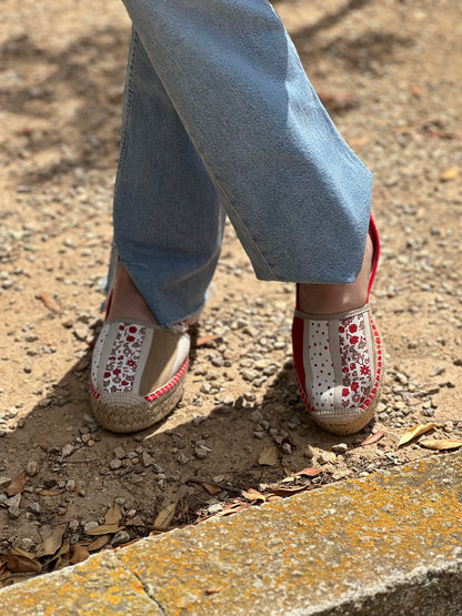 Espadrilles PATCHWORK ROUGE